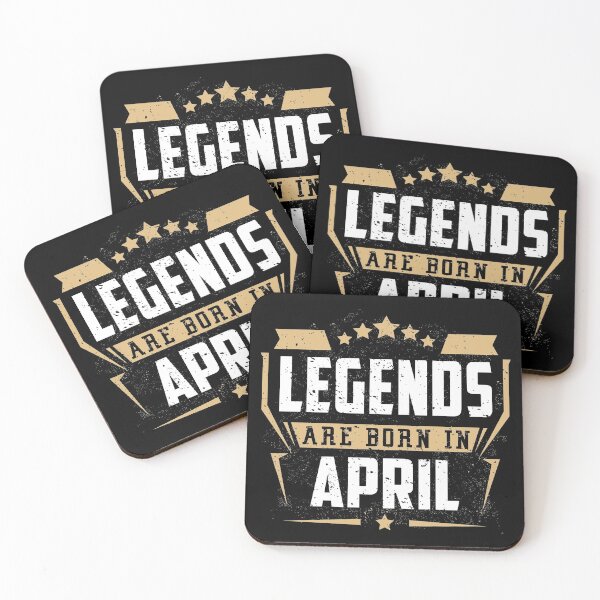 Item preview, Legends Are Born in April Birthday Gift designed and sold by joykart.