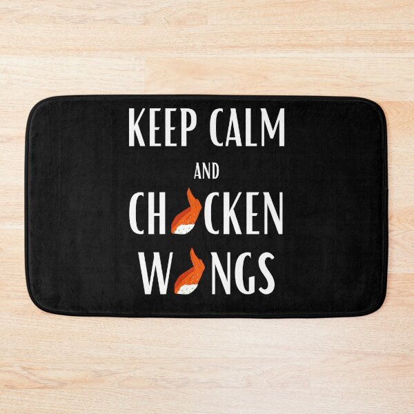 Item preview, Keep calm and chicken wings funny black designed and sold by daguilon.