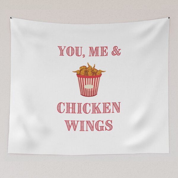 Item preview, Funny chicken wings you and me white designed and sold by daguilon.