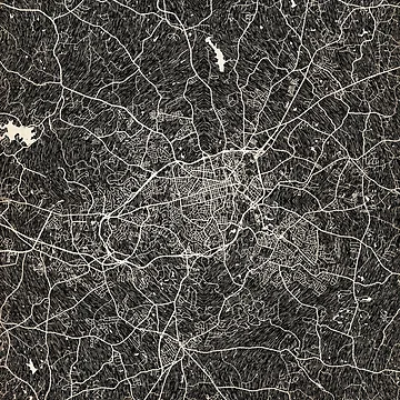 Artwork thumbnail, Athens map Georgia Ink lines 2 by InkMaps