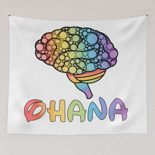 Item preview, Rainbow Brain Ohana designed and sold by CasDoodles.