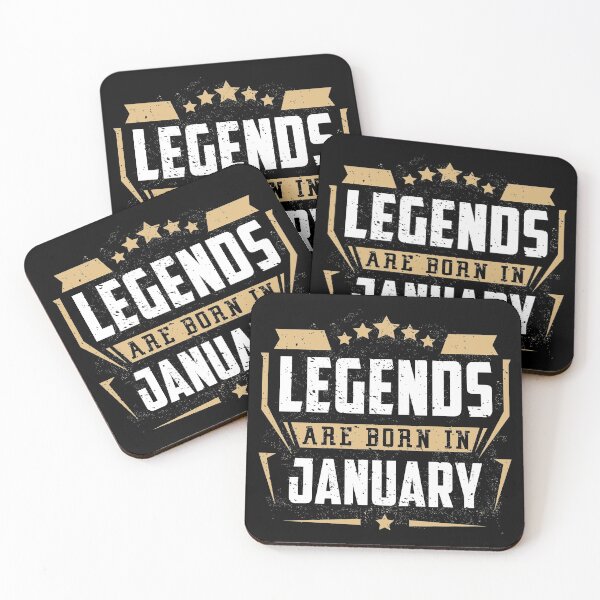 Item preview, Legends Are Born in January Birthday Gift designed and sold by joykart.