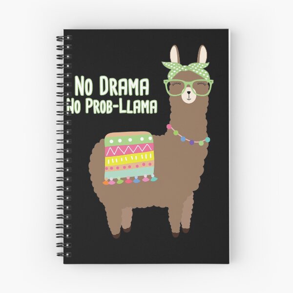 Item preview, No Drama No Prob-LLama LLama with Green Bandana Hair Bow and Blanket designed and sold by Rabbitti.