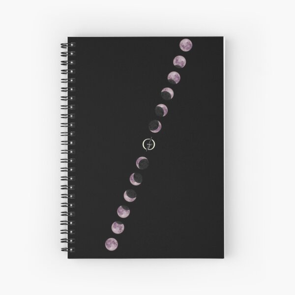 Lo-fi Space | Moon phases Spiral Notebook