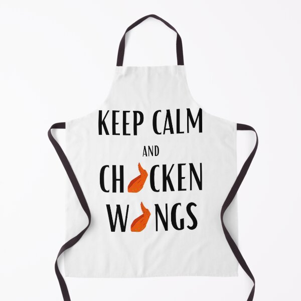 Item preview, Keep calm and chicken wings funny white designed and sold by daguilon.