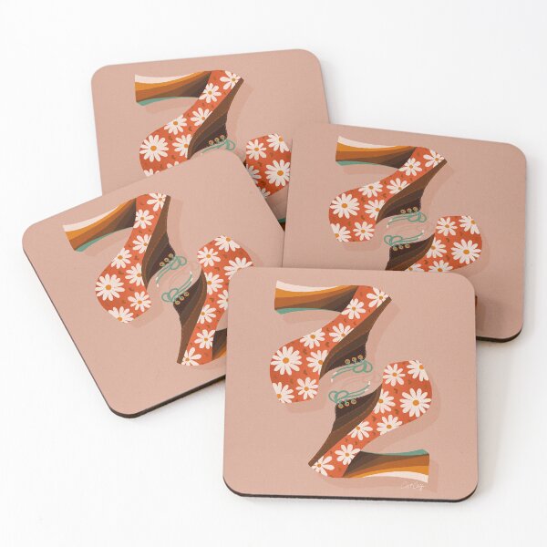 Item preview, Disco Platforms – Coral designed and sold by Cat Coquillette.
