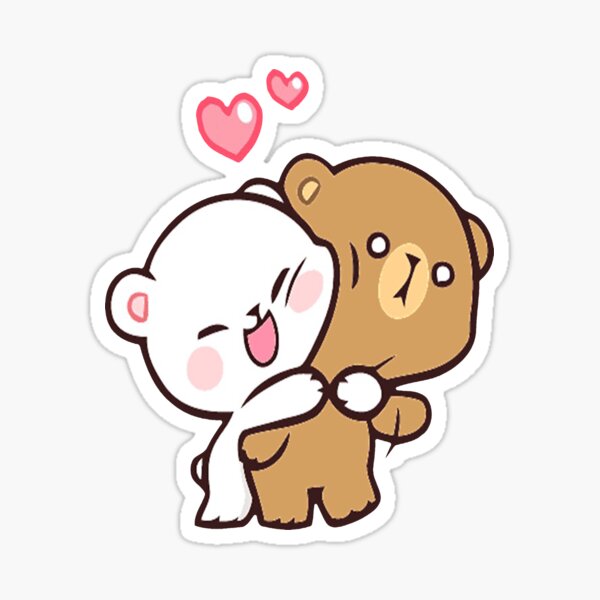 cute cartoon bears Sticker
