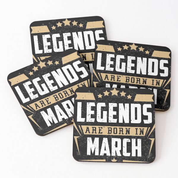 Item preview, Legends Are Born in March Birthday Gift designed and sold by joykart.