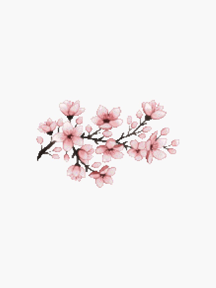 "Pixel Flowers" Sticker by samartxo | Redbubble