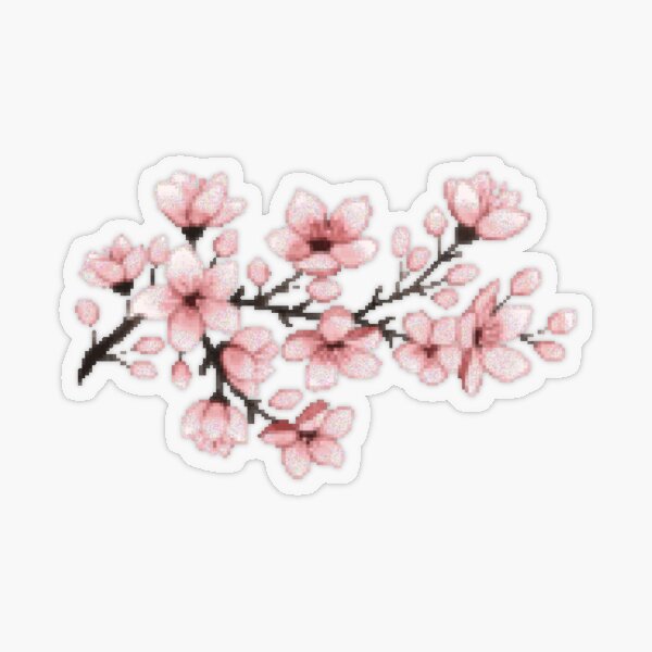 Floral Transparent Stickers for Sale