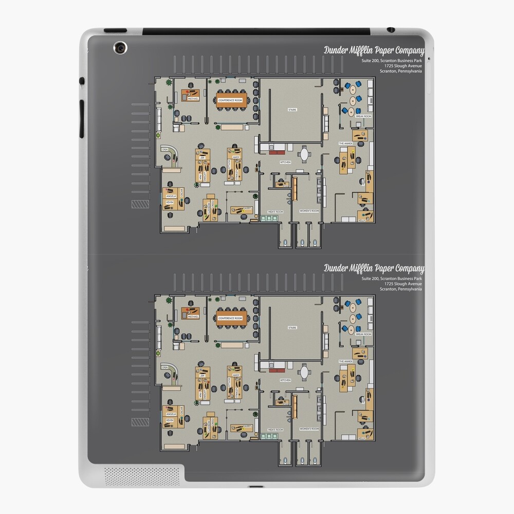 Dunder Mifflin Office Floor Plan Print