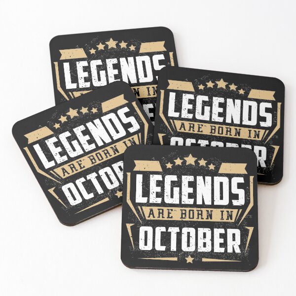 Item preview, Legends Are Born in October Birthday Gift designed and sold by joykart.