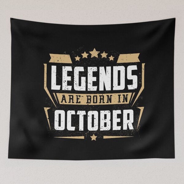 Item preview, Legends Are Born in October Birthday Gift designed and sold by joykart.