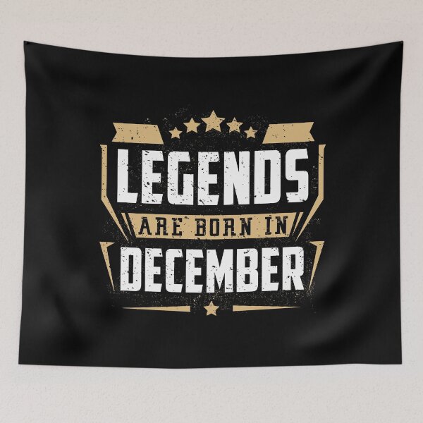 Item preview, Legends Are Born in December Birthday Gift designed and sold by joykart.