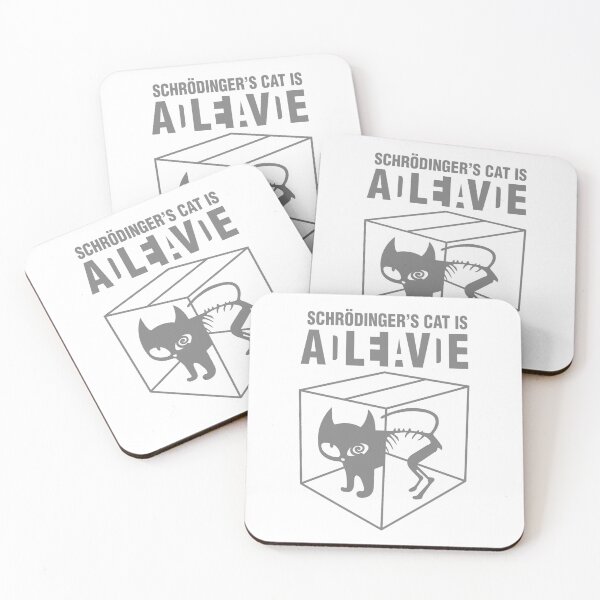 Item preview, Schrodinger's Cat Is ADLEIAVDE - Art1 (BK-Trans) designed and sold by Alcino Major.