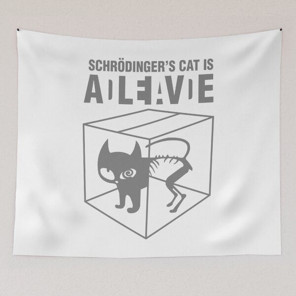 Item preview, Schrodinger's Cat Is ADLEIAVDE - Art1 (BK-Trans) designed and sold by Alcino Major.