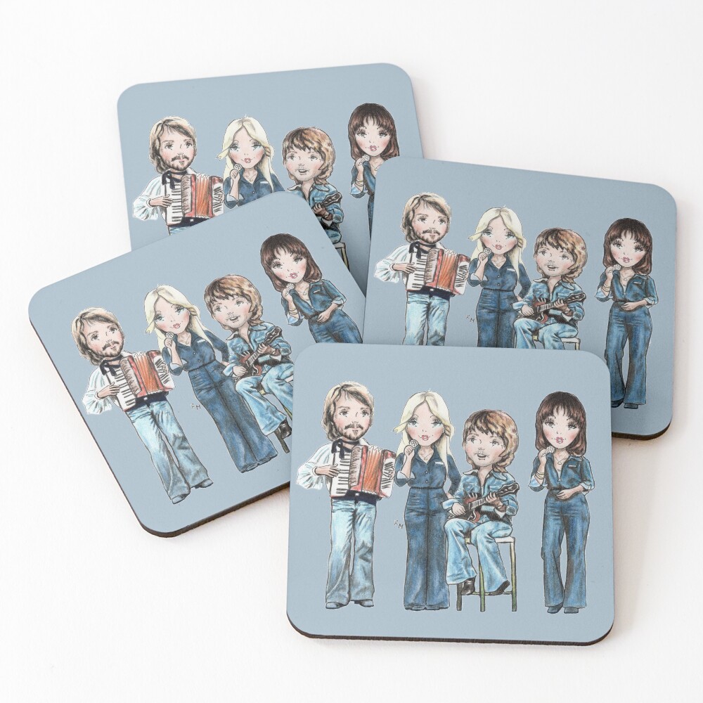 Item preview, Coasters (Set of 4) designed and sold by KateMakStudio.
