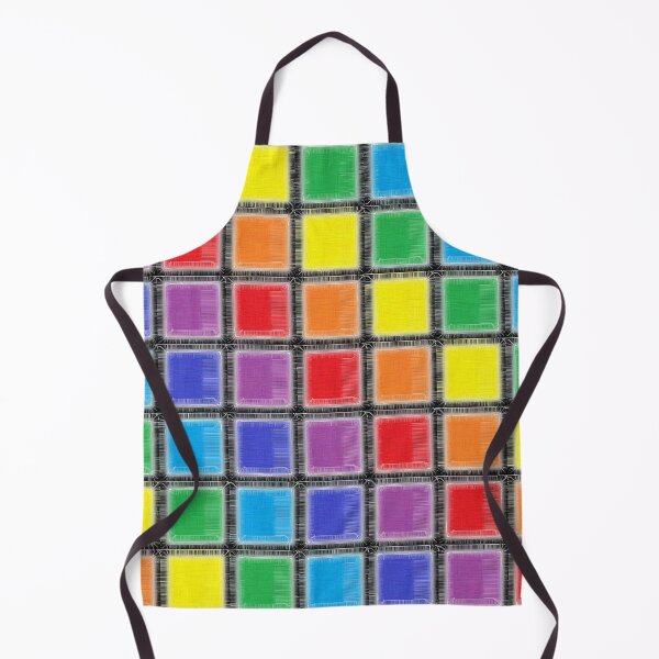 Item preview, Rainbow Scratched Squares  designed and sold by lornakay.