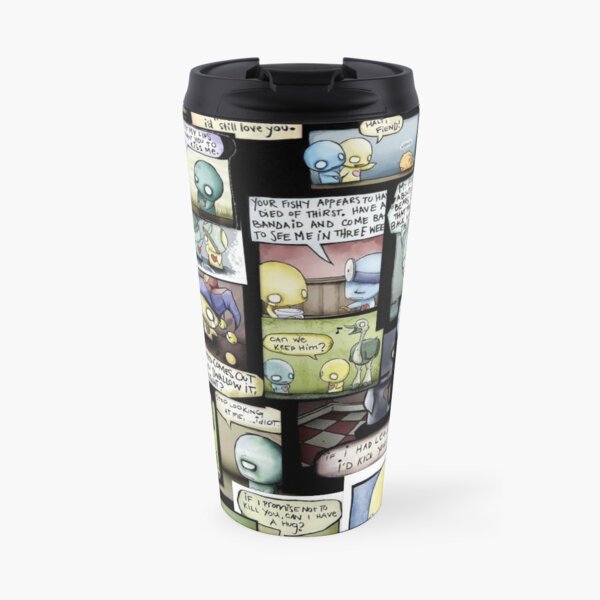 Pon and Zi Collage Travel Coffee Mug