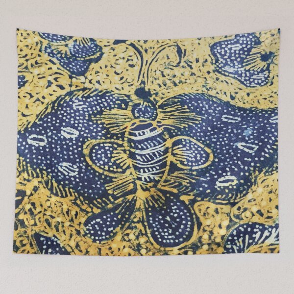 Aperçu de l'œuvre imprimé papillon batik indonésien vintage créée et vendue par Vicky Brago-Mitchell®.