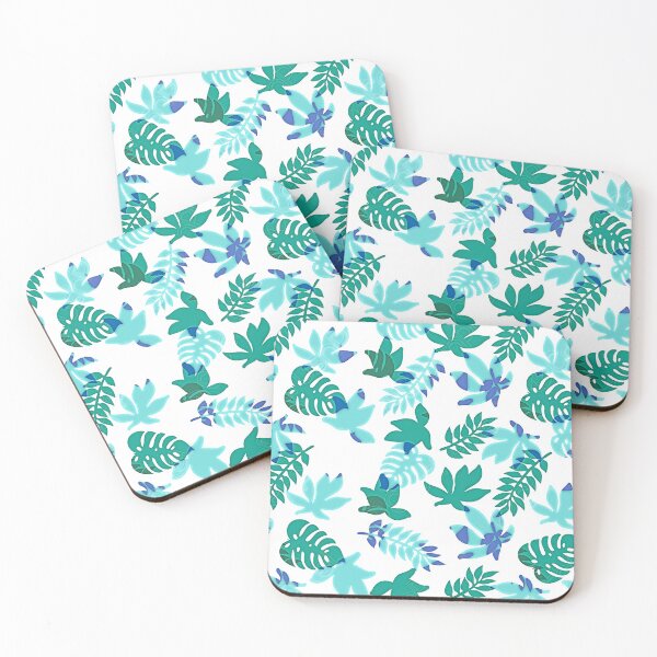 Item preview, DIGITAL TRENDS PASTEL AQUA  AND GREEN LEAVES designed and sold by THE AMERICAN TEEVANGELIST.