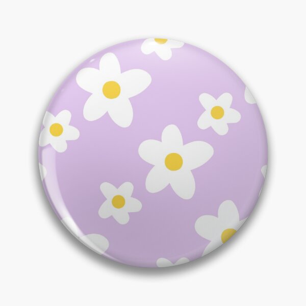Item preview, White Daisy Flower Pattern on Purple designed and sold by fabibar.