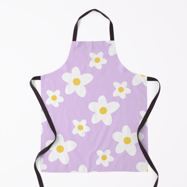 Item preview, White Daisy Flower Pattern on Purple designed and sold by fabibar.
