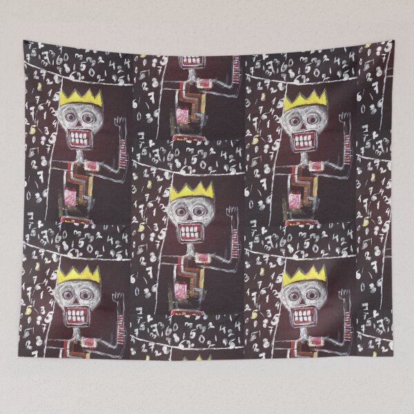 Item preview, Crown on the scull, skeleton, big teeth,numbers designed and sold by NessArtByEwa.