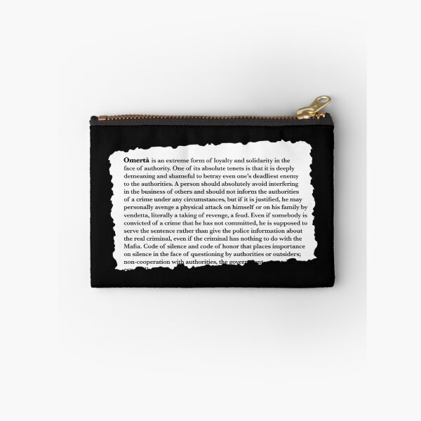 Item preview, Omerta Code of silence - form of loyalty and solidarity designed and sold by elhefe.