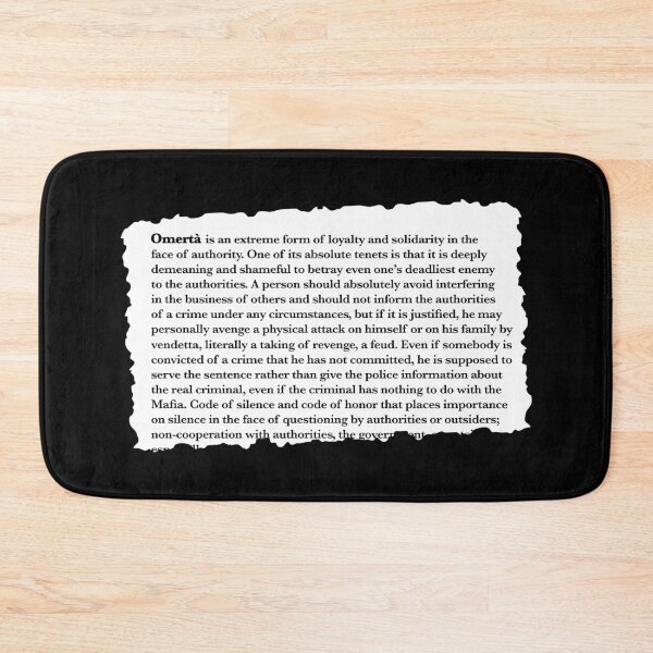 Item preview, Omerta Code of silence - form of loyalty and solidarity designed and sold by elhefe.