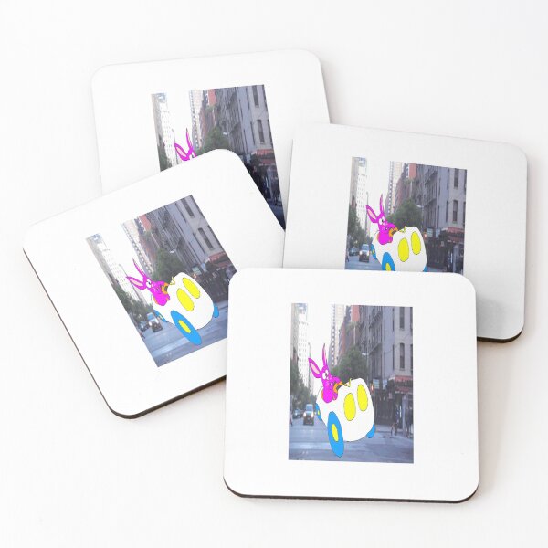 Item preview, URBAN EASTER BUNNY IN HOTROD designed and sold by CUTESTUFFnow.