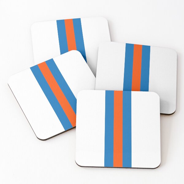 Item preview, Retro American Basketball Stripes New York, White, Blue, Orange designed and sold by Sporting Colour.