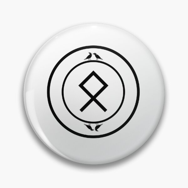 Artikelvorschau, Othala - Raven White - Nordische Rune - Wikinger-Rune - Altes Alphabet entworfen und verkauft von Live2211.