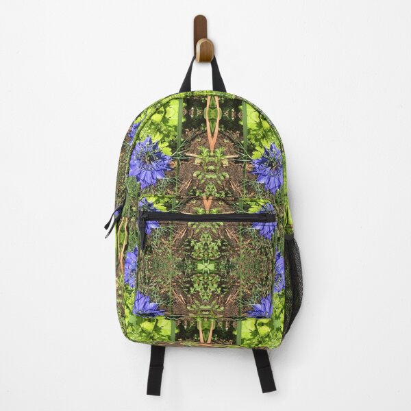 Item preview, Botanical, Divine -  Sapphire Love-in-the-Mist, last Autumn Blooms in Emerald Gardens designed and sold by RoseAromas.