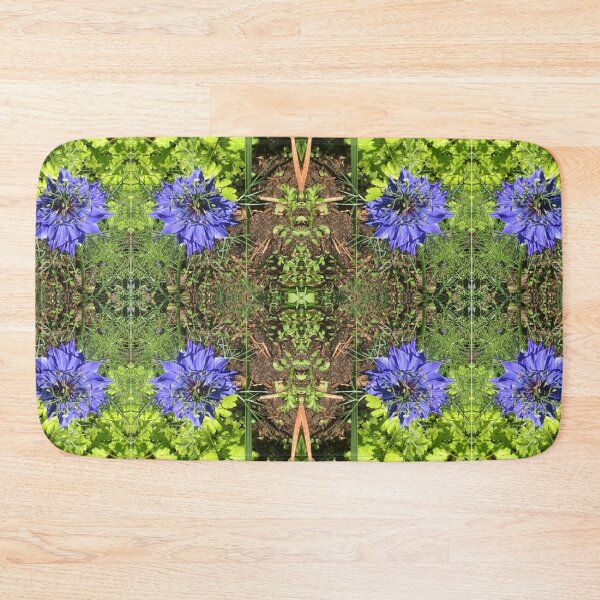 Item preview, Botanical, Divine -  Sapphire Love-in-the-Mist, last Autumn Blooms in Emerald Gardens designed and sold by RoseAromas.