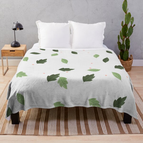 Item preview, Green leaves, blue white background designed and sold by Rixonius.