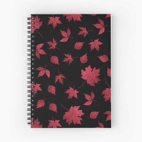 Item preview, Red-Pink leaves Black blackground  designed and sold by Rixonius.