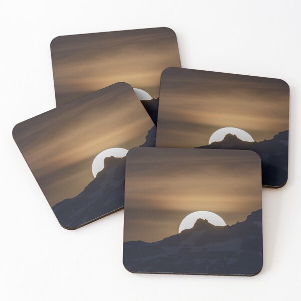 Item preview, Full Moon Rising Behind The Northern Slope Of Mount Rainier designed and sold by NewEndeavors.