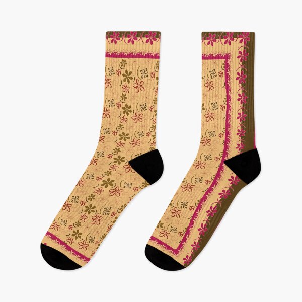 Item preview, Beautiful floral square, pale yellow sunshine with pink and dark olive designed and sold by Susan Marie Williams.