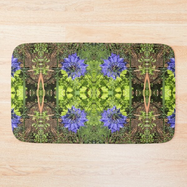 Item preview, Botanical, Divine -  Sapphire Love-in-the-Mist, last Autumn Blooms in Emerald Gardens designed and sold by RoseAromas.