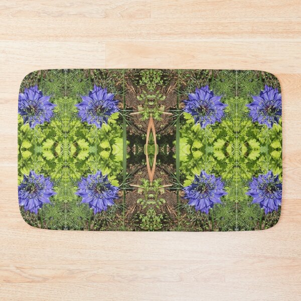 Item preview, Botanical, Divine -  Sapphire Love-in-the-Mist, last Autumn Blooms in Emerald Gardens designed and sold by RoseAromas.