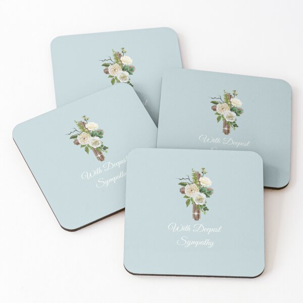 Item preview, Loving Memory Of - with Deepest Sympathy Flower Cross designed and sold by JandS-In-Memory.