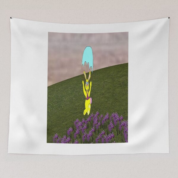 Item preview, EASTER BUNNY LANDING IN A PARACHUTE designed and sold by CUTESTUFFnow.