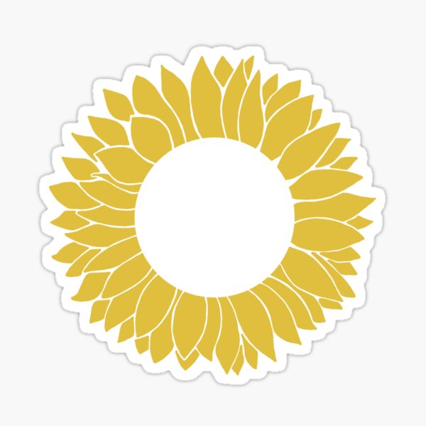 Download Sunflower Cricut Stickers Redbubble