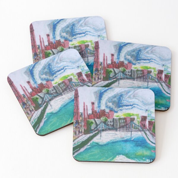Item preview, River Ness, Town bridge, blue sky, tower castle designed and sold by NessArtByEwa.