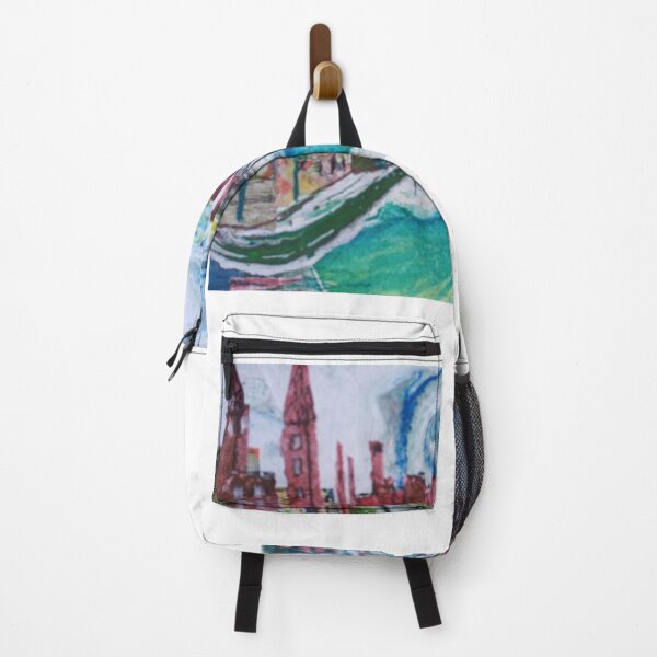 Item preview, River Ness, Town bridge, blue sky, tower castle designed and sold by NessArtByEwa.