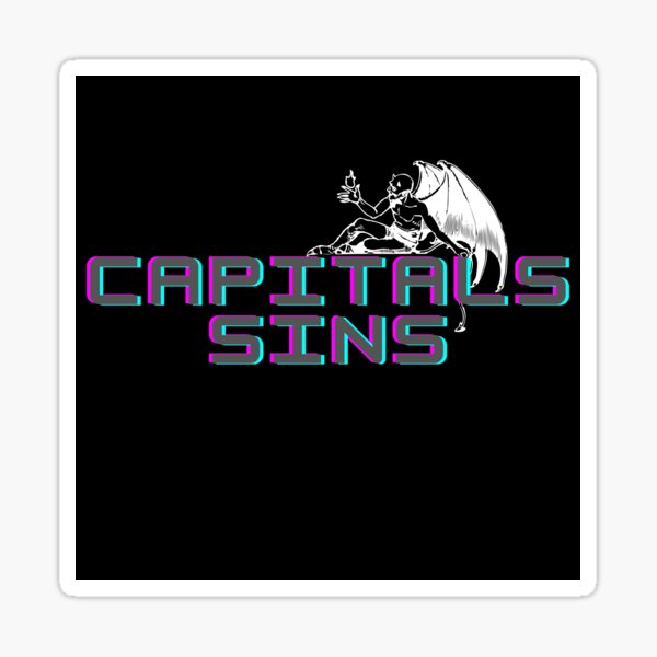 Vista previa del artículo con la obra «capitals sins, seven capitals sins», diseñado y vendido por humansense.