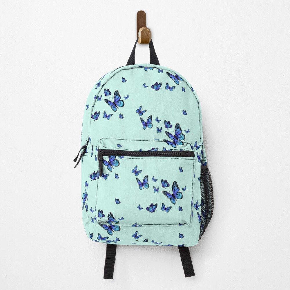"Blue Cute Butterflies Butterfly Lovers Souvenirs" Backpack by Nzgiftsandmore Redbubble