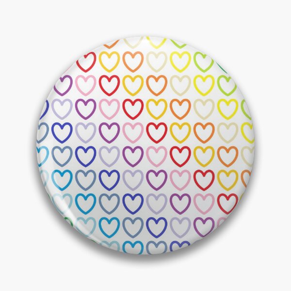 Item preview, Broader Spectrum Rainbow Outlined Hearts  designed and sold by lornakay.