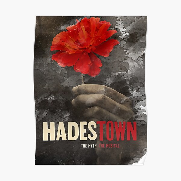 Poster of the Musical Hadestown in watercolor Poster